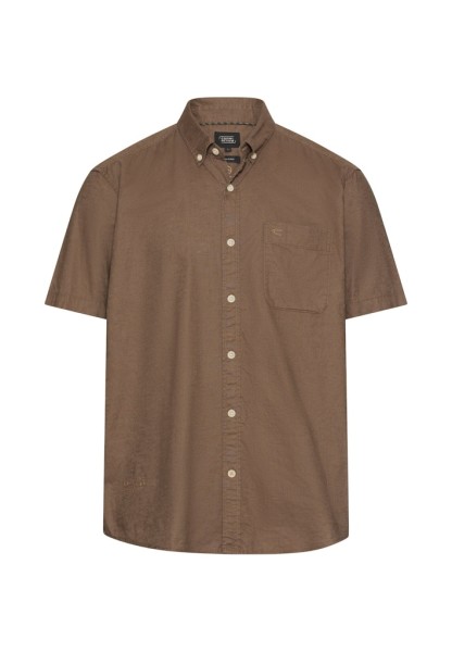 Kurzarmhemd aus Leinenmix