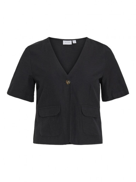 VIPRISILLA V-NECK S/S POCKET TOP