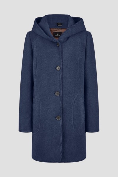 Wolljacke mit Kapuze