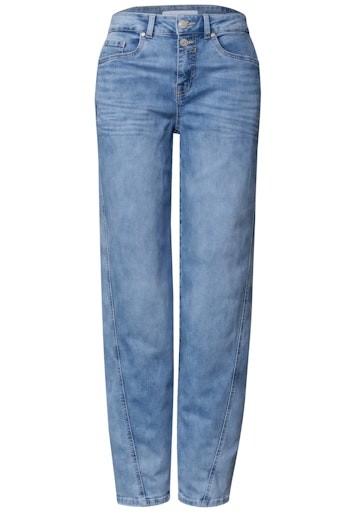 High Waist Barrel Leg Jeans im Loose Fit