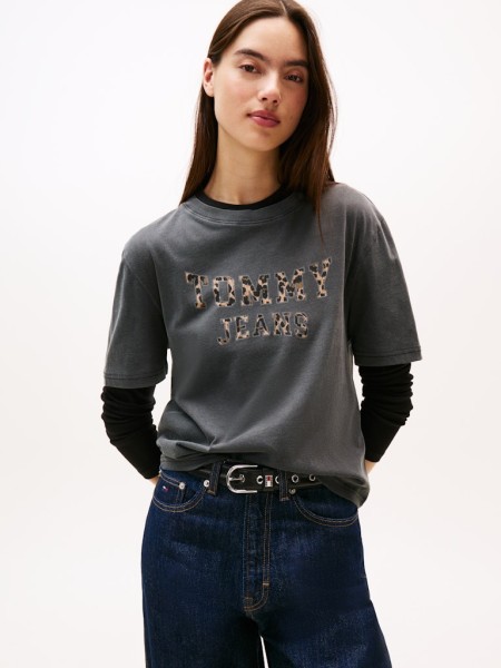 TJW BXY LEOPARD VARSITY TEE