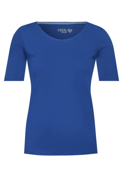 Basic T-Shirt mit Rundhals in Unifarbe