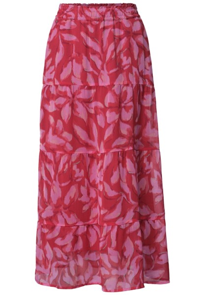 Maxi-Rock aus Chiffon mit Print