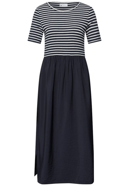 Midi-Kleid mit Strukturmix