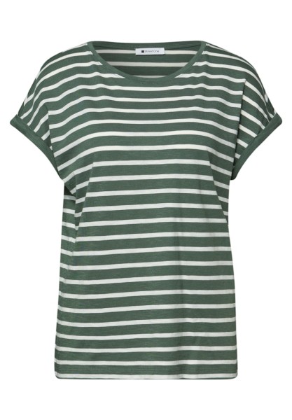 Dropped Shoulder Shirt mit Streifen