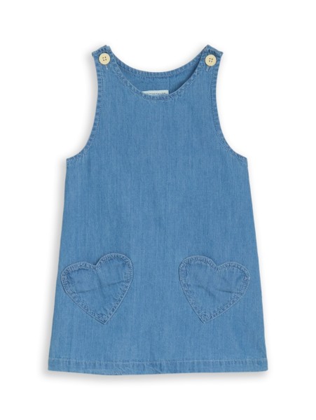 Midi-Kleid mit Herztaschen