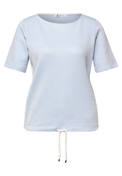 Kurzarm Shirt mit Strukturstreifen