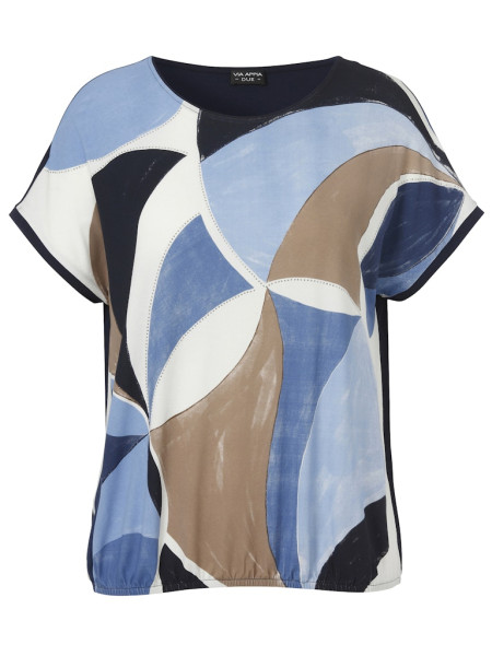 T-Shirt Rundhals 1/2 Arm Druck Strass