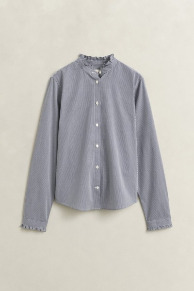 Bluse mit Rüschenkragen