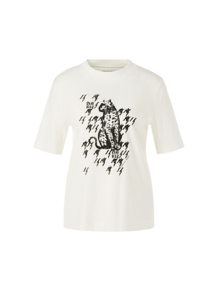 T-Shirt mit Leo-Print