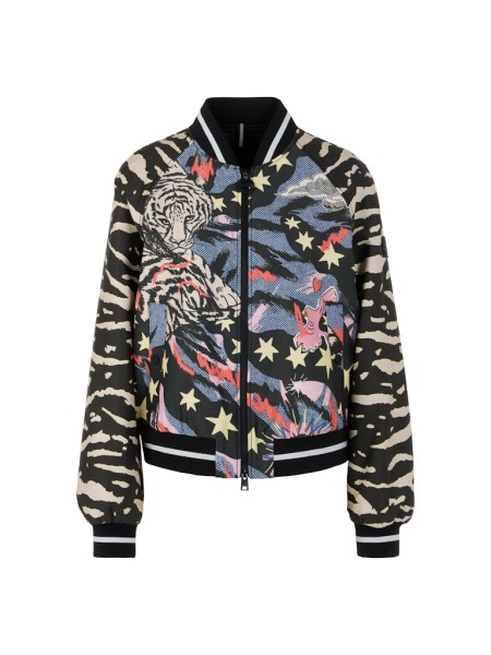 Blousonjacke mit Comic Print