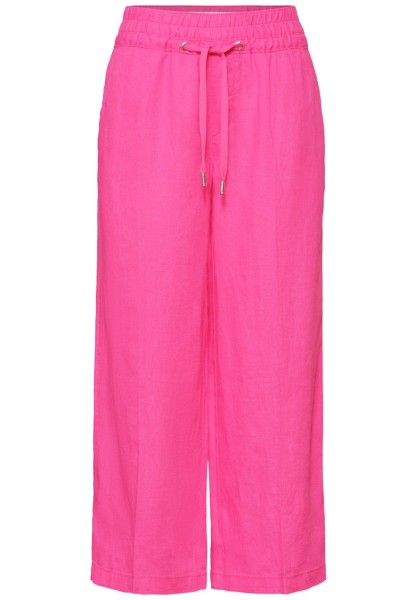 Wide Leg Hose im Loose Fit aus Leinen