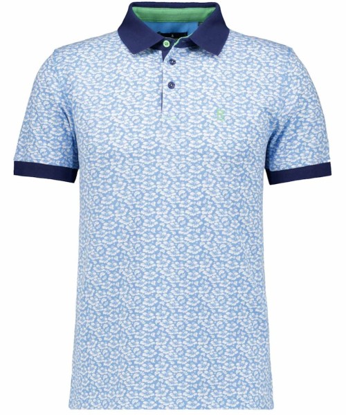 Piqué-Polo mit Alloverprint