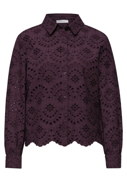 Langarm Bluse mit Shiffleymuster