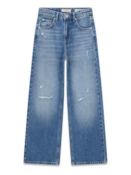 90S RIGID DENIM PANT W/DAMAGES