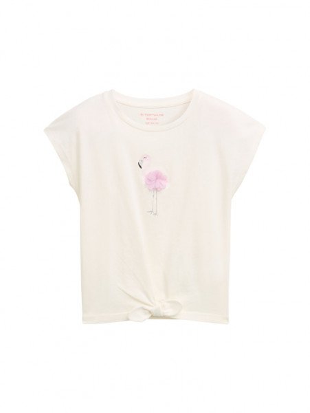 T-Shirt mit Knoten-Detail