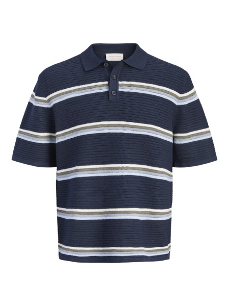 JORMAINE KNIT STRIPE POLO SN