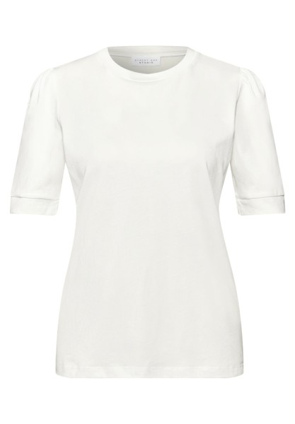 T-Shirt mit Rundhals und Puffärmeln