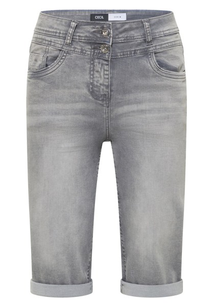 Straight Leg Jeansshorts im Slim Fit