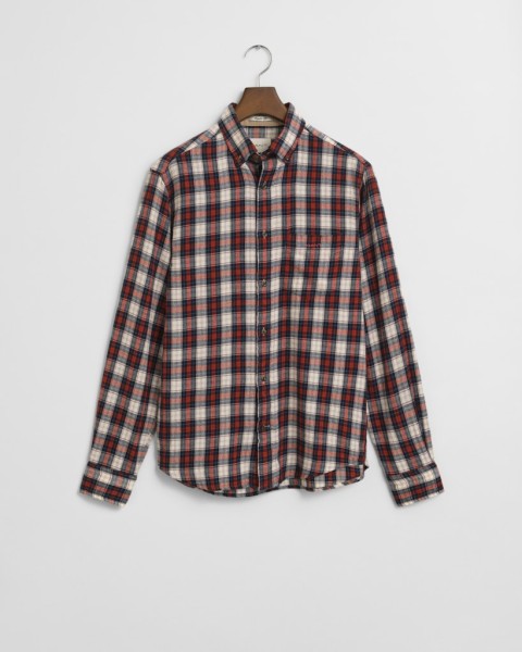 Regular Fit Windblown Flannel Hemd mit Karomuster