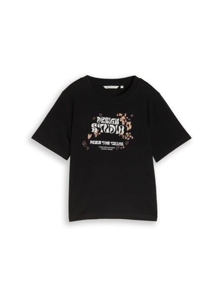 Loose Fit T-Shirt mit Stickerei