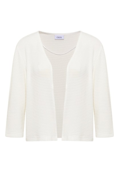 Offene 3/4-Arm Jacke im Ajour-Look
