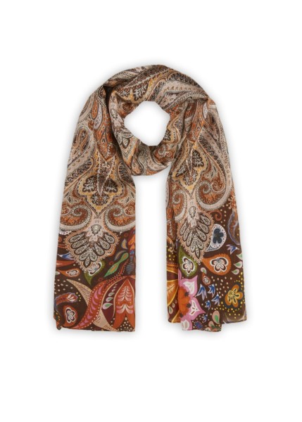 Schal aus reiner Seide mit Paisleymuster