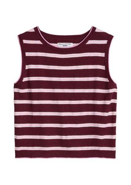 Ärmelloser Strickpullover regular