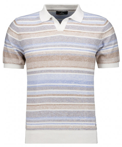 Strick-Pullover Kurzarm, Resortkragen