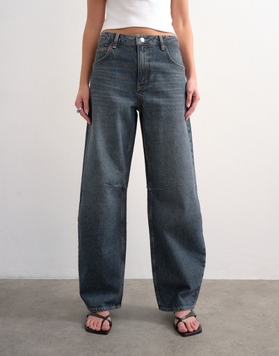 TSBARREL HIGH RISE DENIM JEANS BB