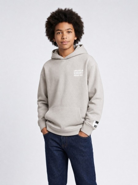 Boys Sweater Hooded Print