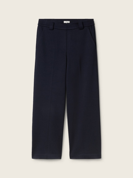 Cropped Hose mit geradem Bein