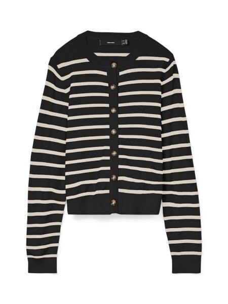 VMSABA PLAIN LS O-NECK CARDIGAN NOOS