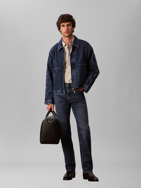 STNDRD STRGHT OIL SLICK JEAN