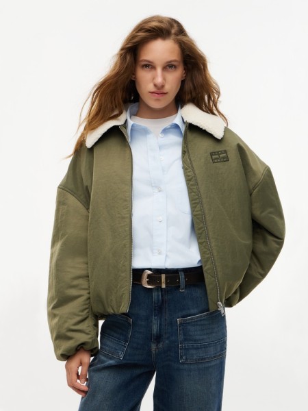 TJW FUR COLLAR UTILITY BOMBER