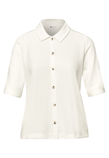 Kurzarm Shirt mit Knopfleiste