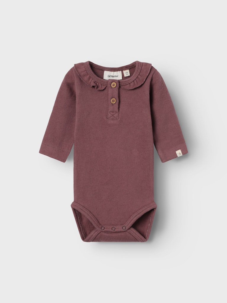 Lil'Atelier Nbfrachel Nis Ls Slim Body Lil Noos – Langärmelige Bodys