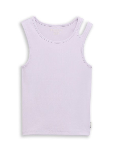 Ripp Tanktop mit Cut-Outs