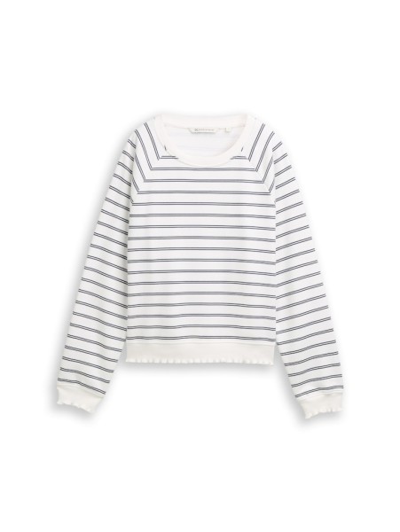 Sweatshirt mit Streifenmuster