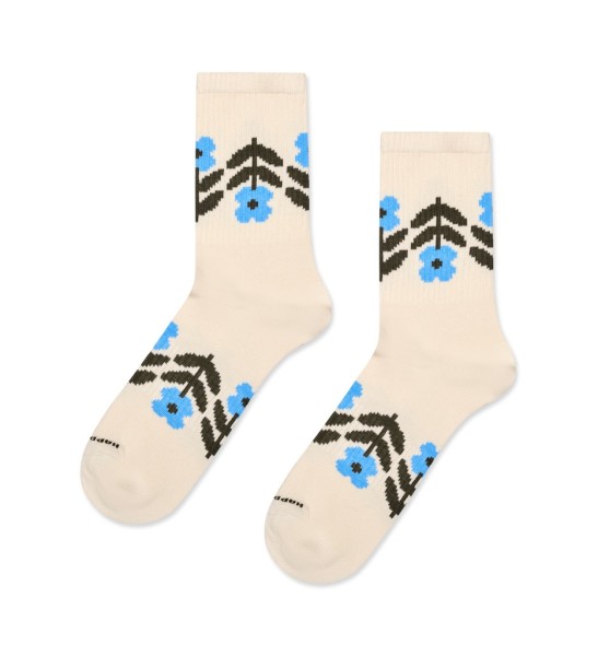 Flower Border Sneaker Sock