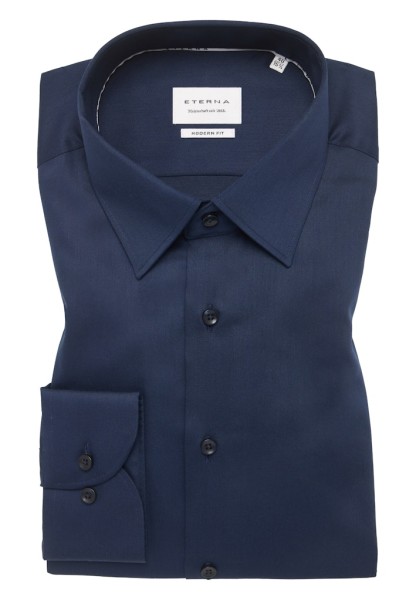 Hemd Satingewebe Langarm