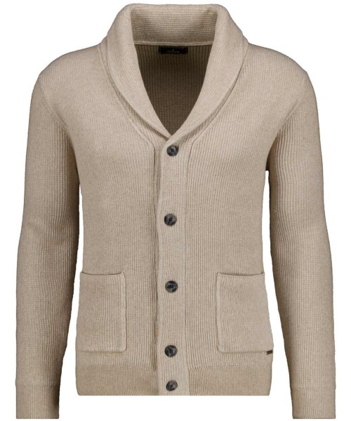 Strickjacke mit Schalkragen, Baumwolle/Kaschmir
