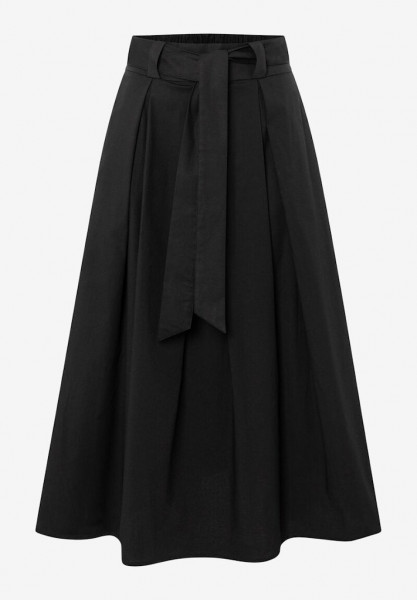 weiter Baumwollrock schwarz Frühjahrs-Kollektion