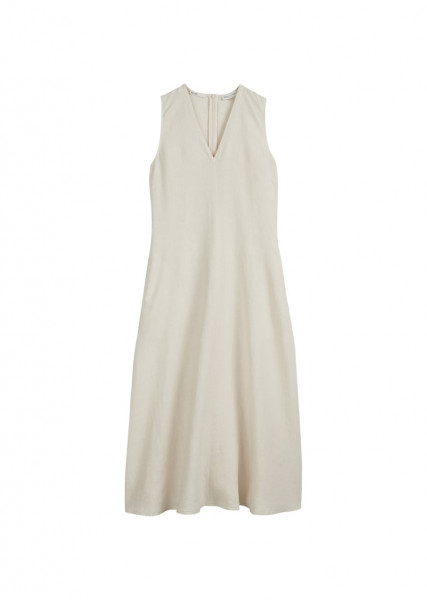 Ärmelloses Leinen-Kleid shaped