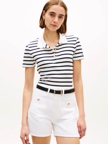GOLD BUTTON SLIM SS POLO
