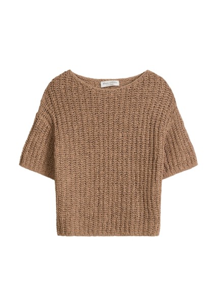 Kurzarm-Strickpullover boxy