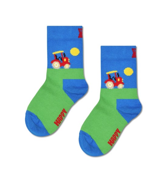 Kids Tractor On The Hill Sock
