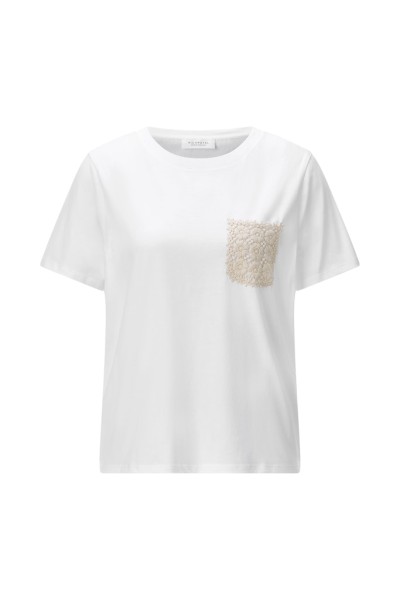T-Shirt with Crochet Pocket