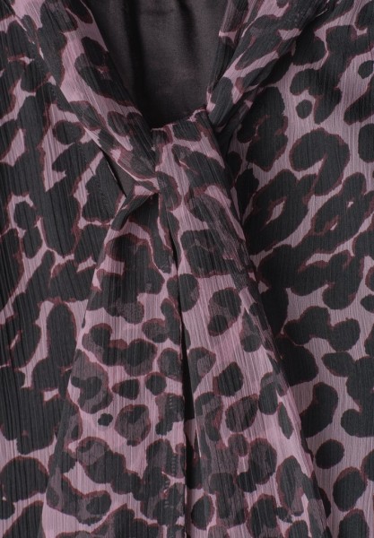 Langarm Bluse aus Chiffon mit Schleife