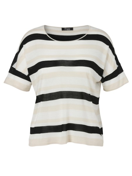 Pullover Rundhals 1/2 Arm überschnittene Schulter